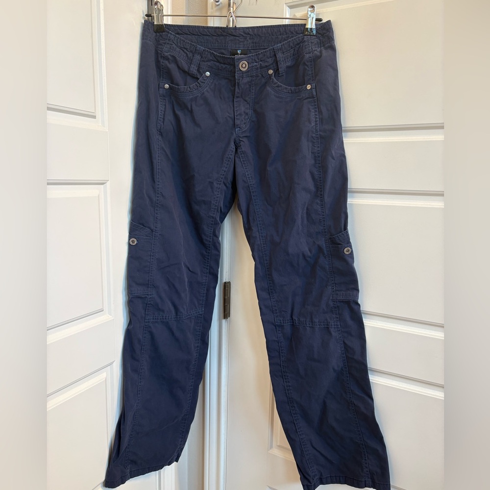 Kuhl Women's Straight Leg Pants in Navy Blue